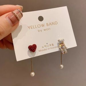 3/$30 CUTE BEAR HEART DOUBLE SIDED EARRINGS